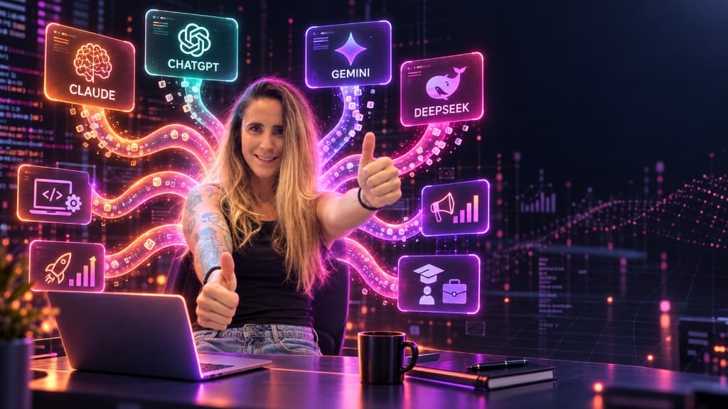 Rocío F. Peral - ¿Cómo optimizo mis tokens para cada tarea en Claude, ChatGPT, Gemini y Deepseek?